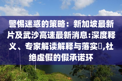 警惕迷惑的策略：新加坡最新片及武沙高速最新消息:深度释义、